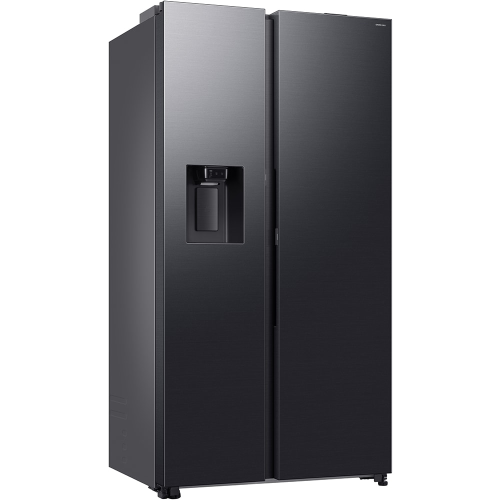 Side by Side SAMSUNG RS80F66KBFEO, No Frost, AI Energy, 634 l, H 178.4 cm, Clasa B, Dozator apa, dark inox