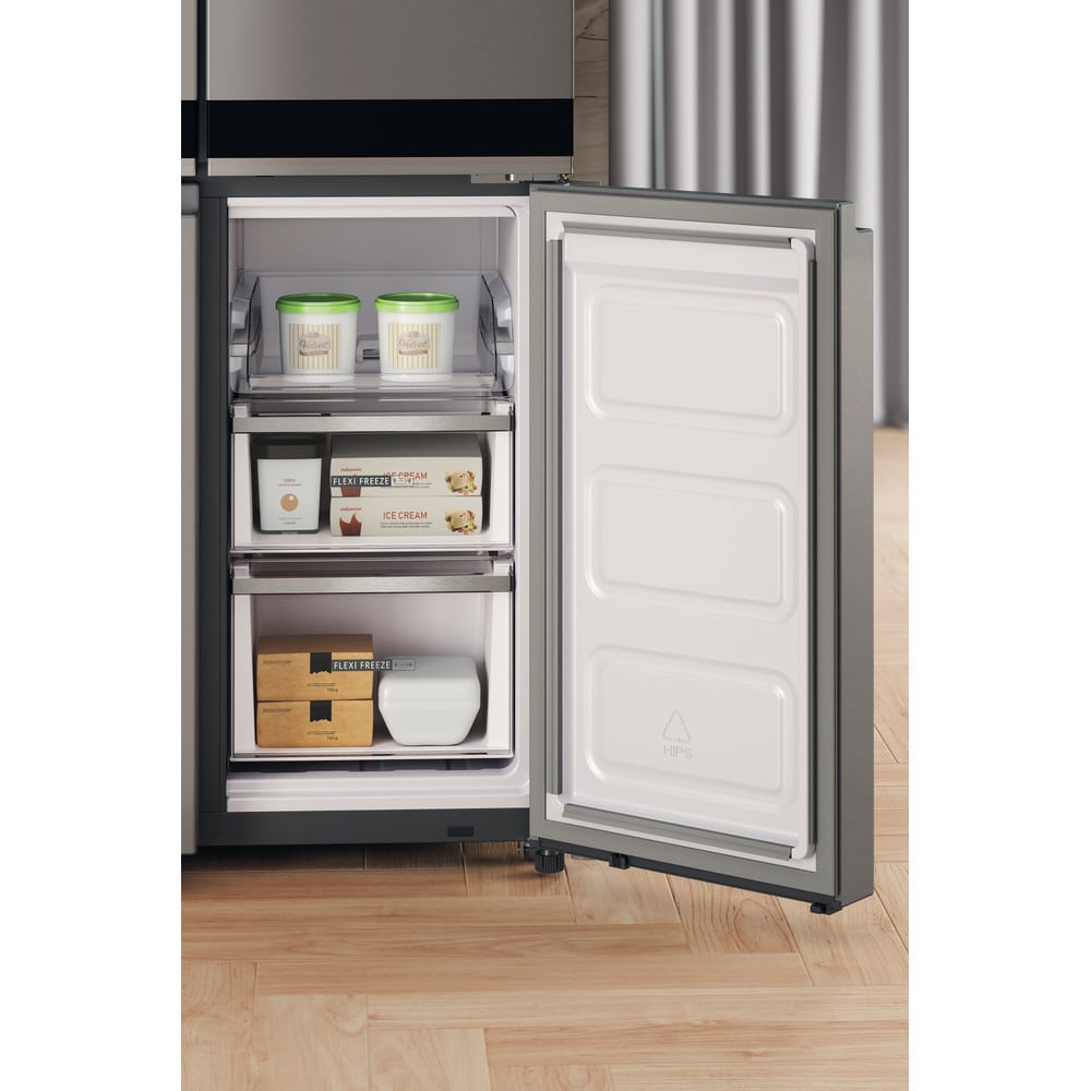 Side by Side WHIRLPOOL WQ9 B3L EF, No Frost, 594 l, H 187 cm, Clasa D, inox