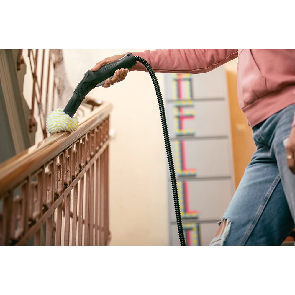 Aparat de curatat cu abur KARCHER SC 2 EasyFix 15126000, 1l, 1500W, alb-negru