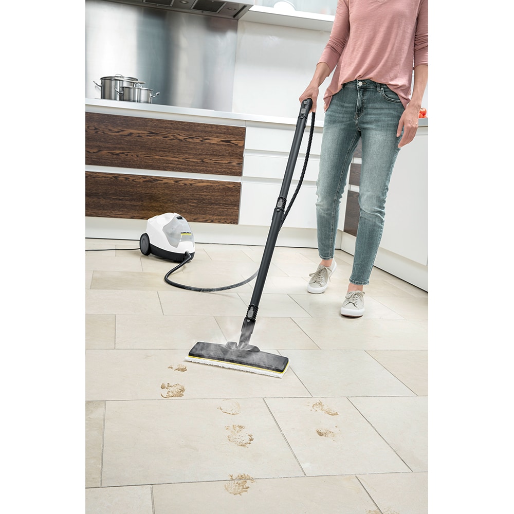 Aparat de curatat cu abur 2in1 KARCHER SC 4 EasyFix Iron 15126310, 0.8l, 2000W, alb-negru