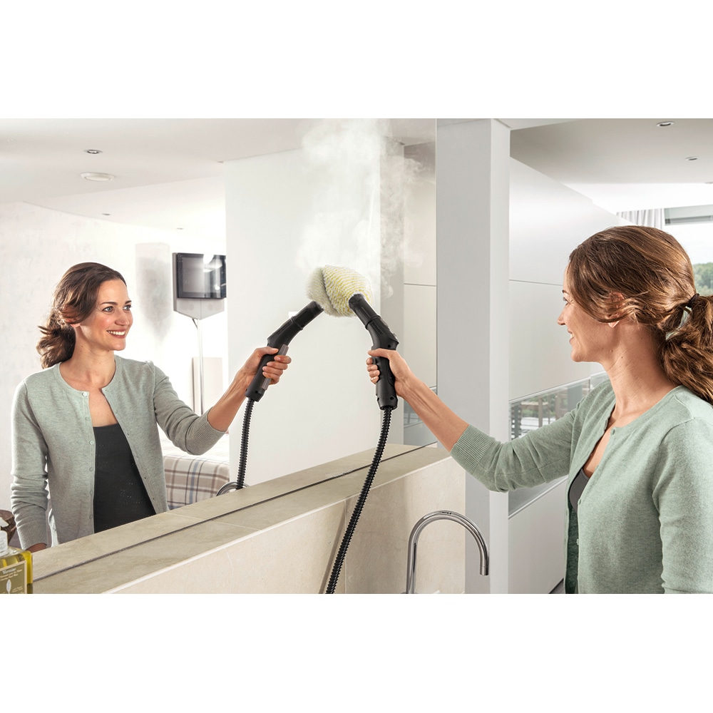 Aparat de curatat cu abur KARCHER SC 3 EasyFix 15136500, 1l, 1900W, alb-negru