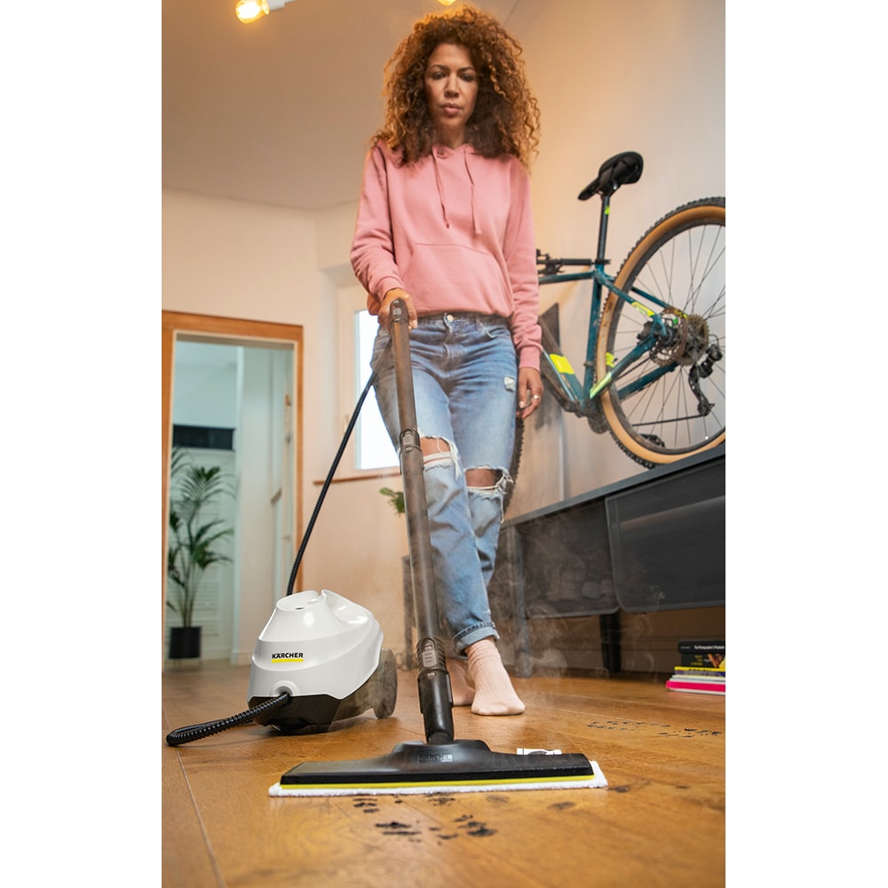 Aparat de curatat cu abur KARCHER SC 3 EasyFix 15136500, 1l, 1900W, alb-negru