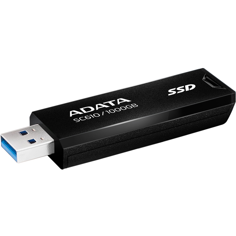 SSD extern ADATA SC610-1000G-CBK/RD, 1TB, USB 3.2 Gen3.2, negru