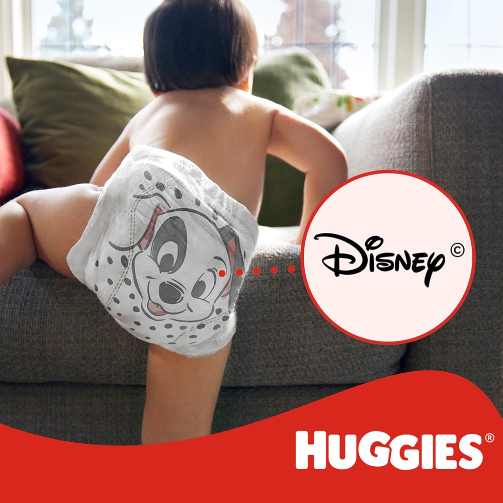 Scutece HUGGIES Little Movers Mega nr 5, Unisex, 12-22 kg, 58 buc