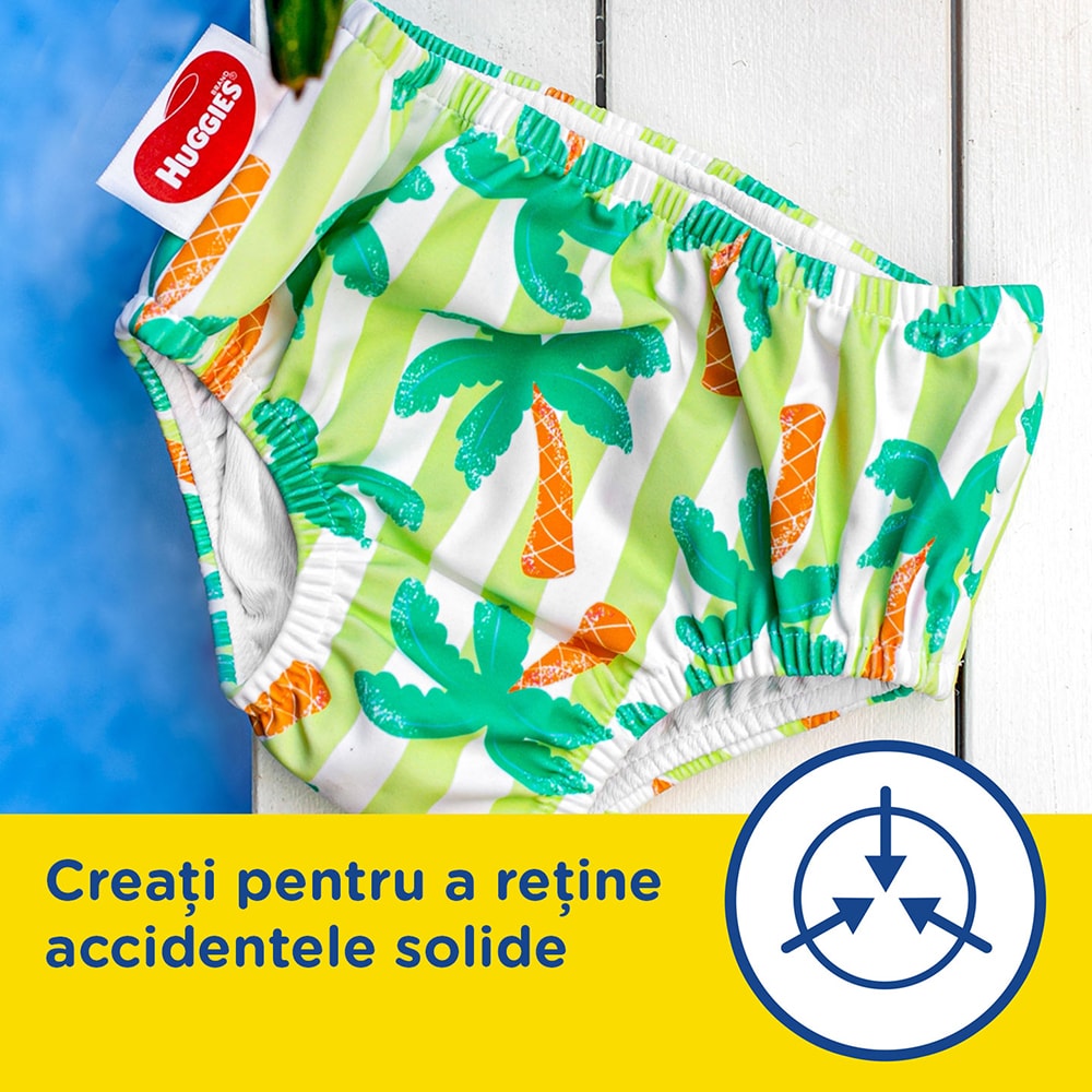Scutece chilotel baie HUGGIES LS Tropical nr 3-4, Unisex, 11-14 kg, 1 buc