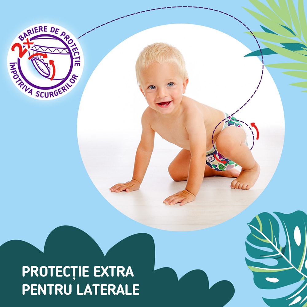 Scutece chilotel PUFIES Fashion&Nature Maxi nr 4, Unisex, 9-15 kg, 176 buc