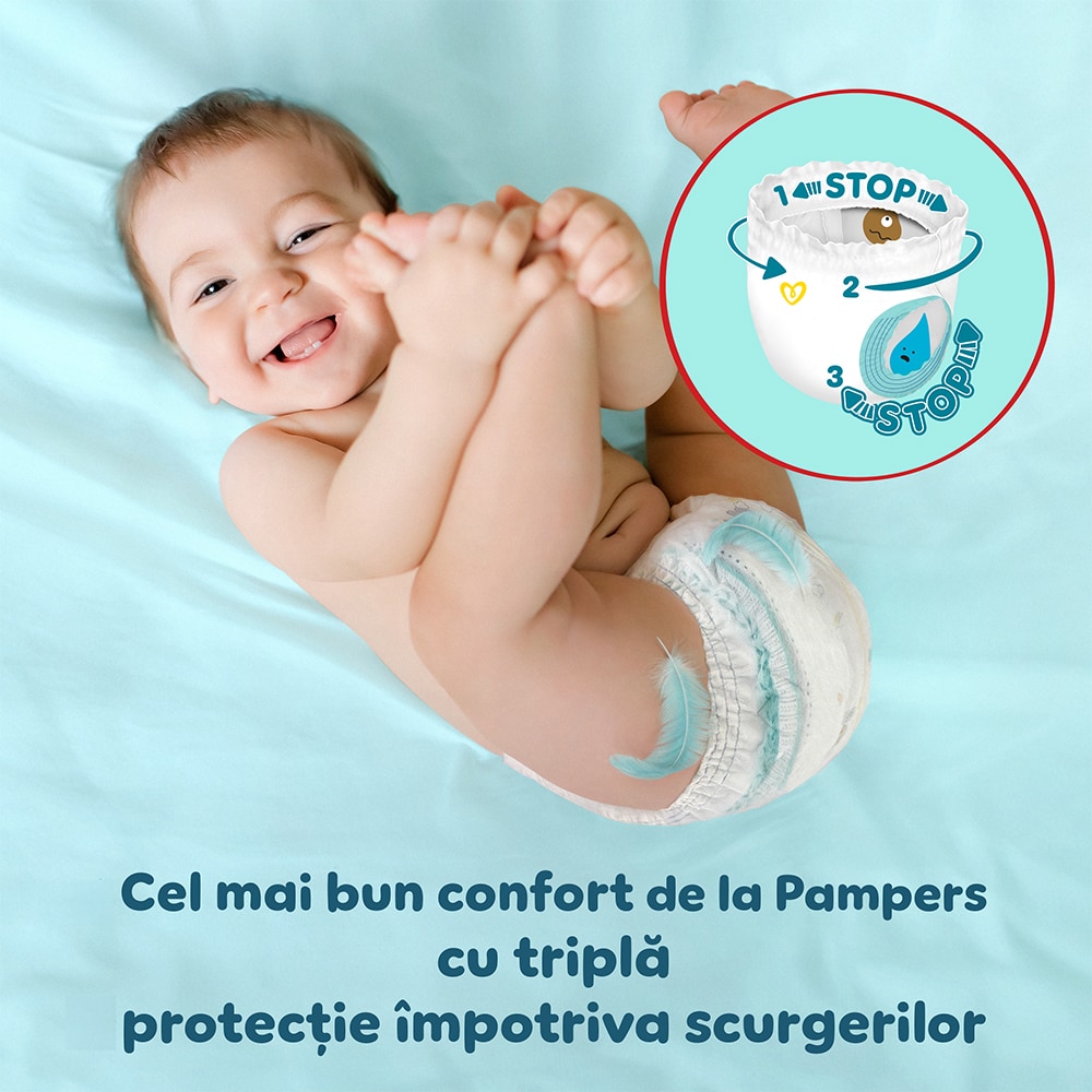 Scutece chilotel PAMPERS Premium Care Pants XXL nr 5, Unisex, 11-17 kg, 102 buc