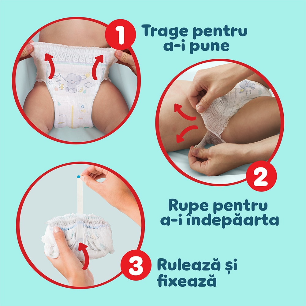 Scutece chilotel PAMPERS Premium Care Pants XXL nr 5, Unisex, 11-17 kg, 102 buc