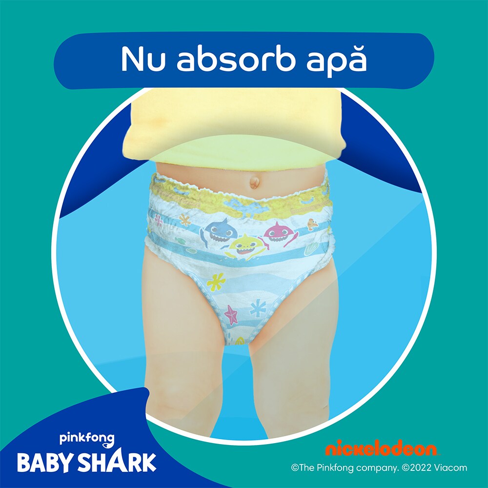 Scutece chilotel pentru apa PAMPERS Splash Carry Pack nr 4, Unisex, 9-15 kg, 11 buc