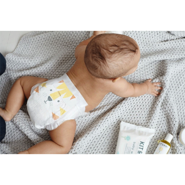 Scutece hipoalergenice KIT&KIN Eco nr 4, Unisex, 9-14 kg, 32 buc