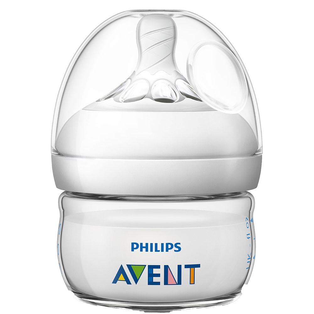 Set PHILIPS AVENT Natural SCF039/17, flux mediu, 0 luni+, 60ml, alb-transparent