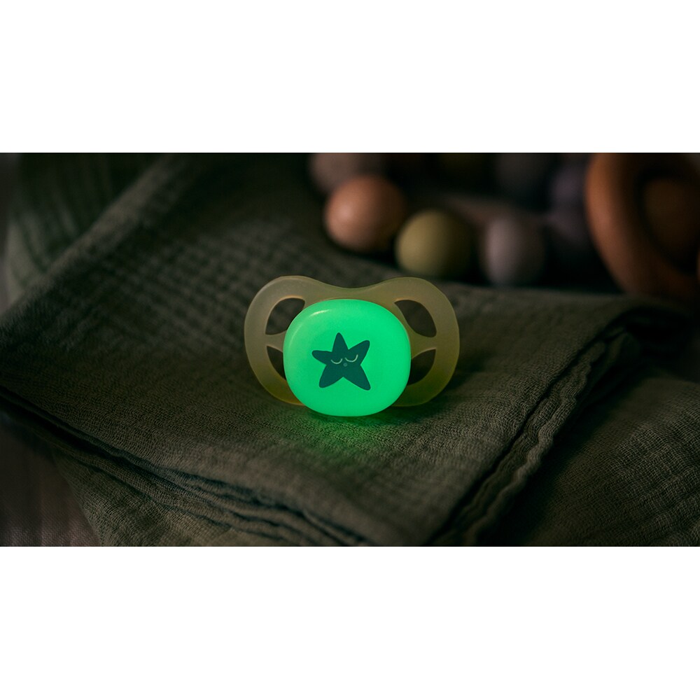 Suzeta PHILIPS AVENT Pacifier Ultra Start de noapte SCF075/17, 0-2 luni, 2 buc, multicolor