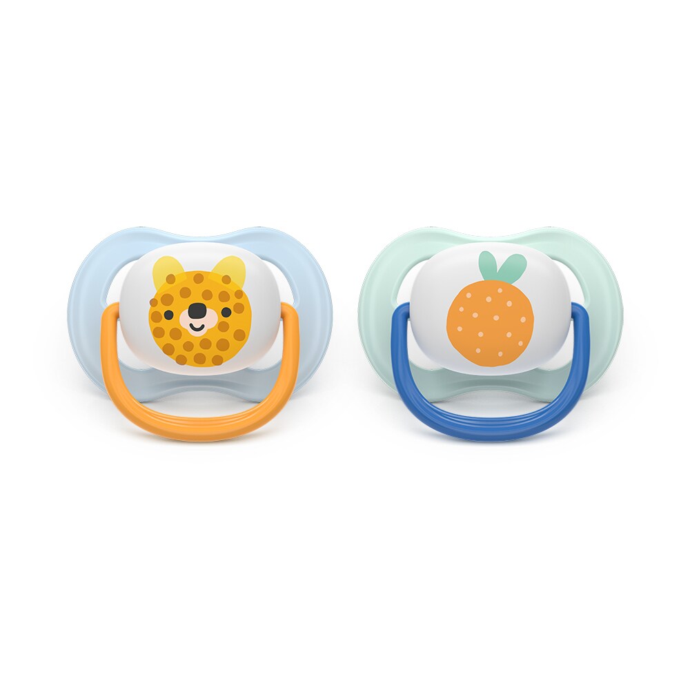 Suzeta PHILIPS AVENT Ultra Air SCF080/23, 0 luni+, 2 buc, multicolor
