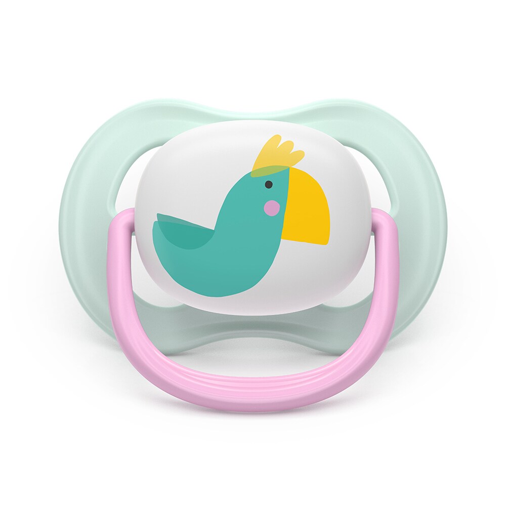 Suzeta PHILIPS AVENT Pacifier Ultra Air SCF080/24, 0 luni+, 2 buc, multicolor