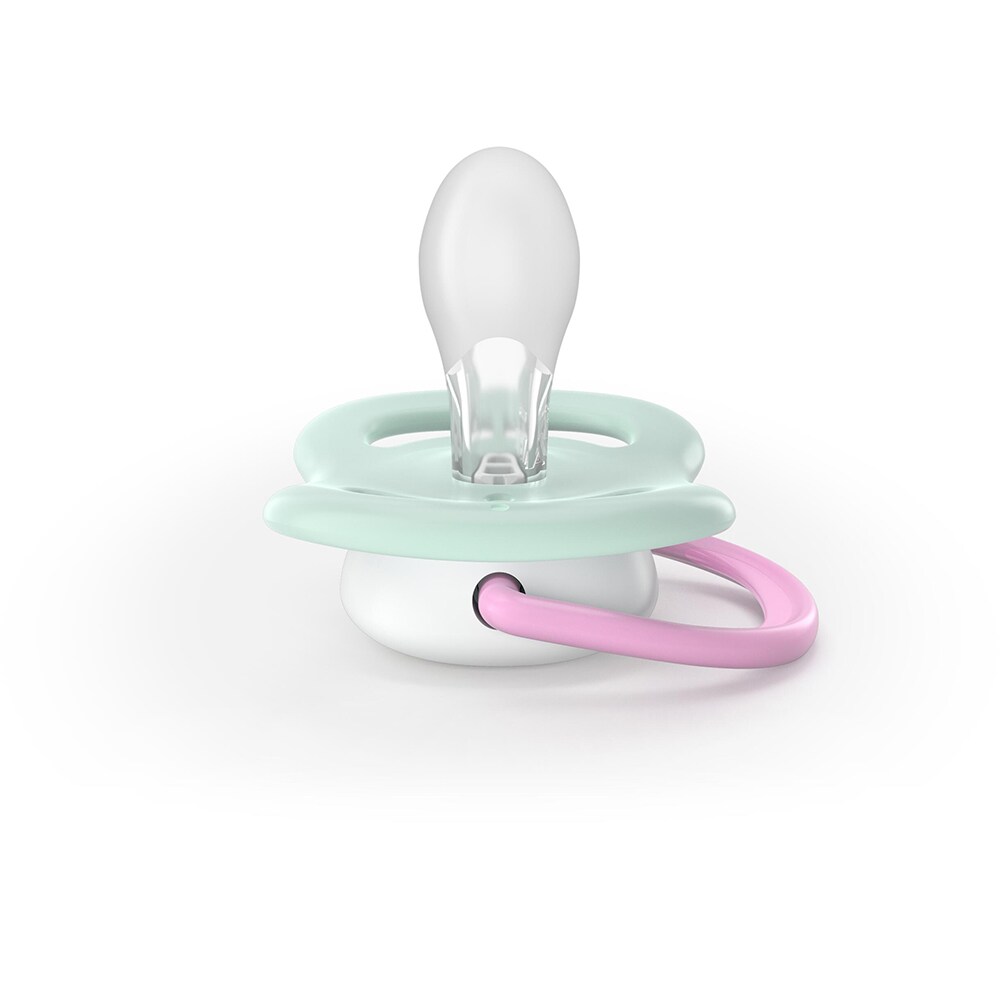 Suzeta PHILIPS AVENT Pacifier Ultra Air SCF080/24, 0 luni+, 2 buc, multicolor