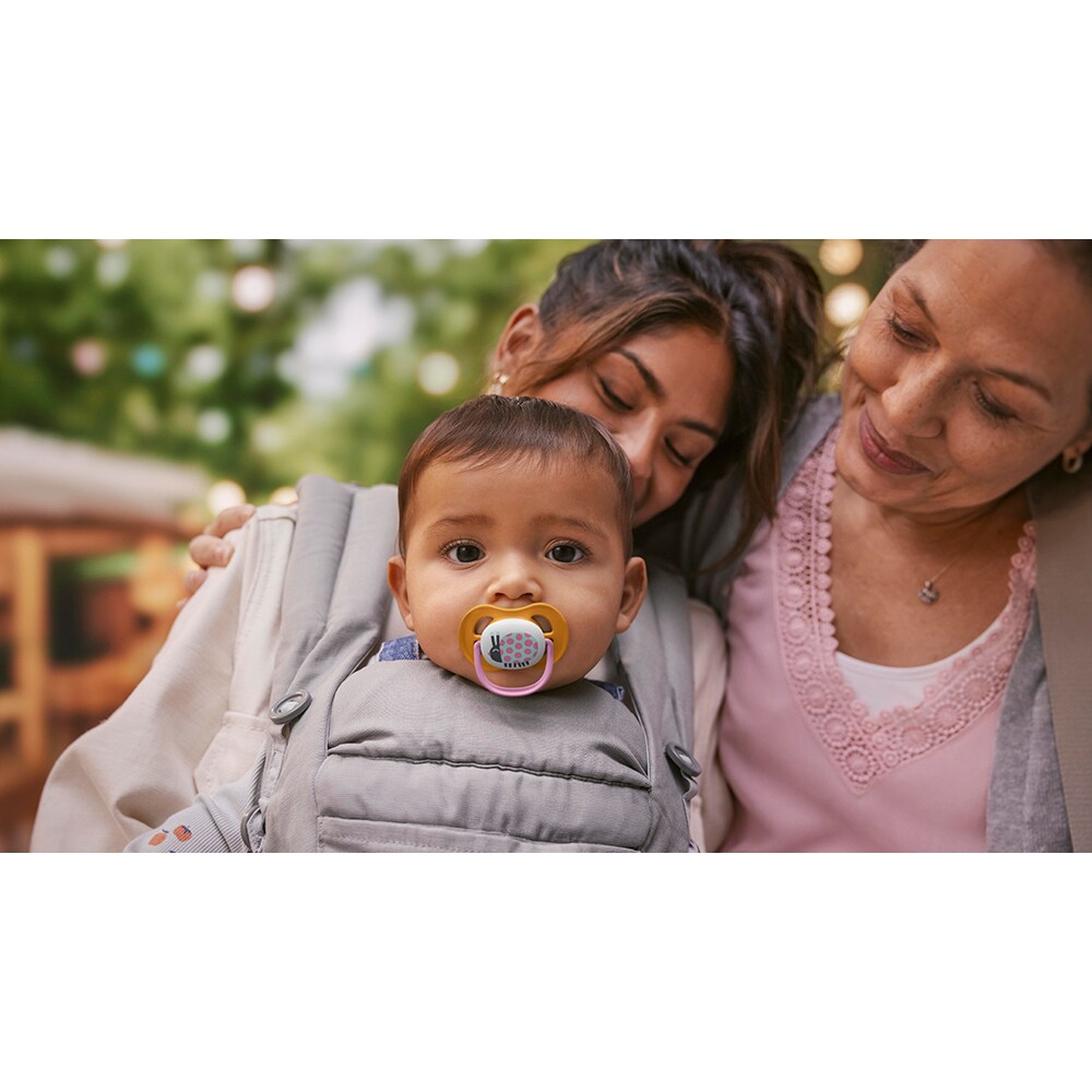 Suzeta PHILIPS AVENT Pacifier Ultra Air SCF080/27, 6 luni+, 2 buc, multicolor