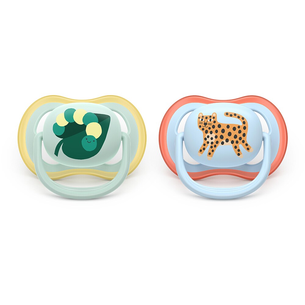 Suzeta PHILIPS AVENT Pacifier Ultra Air SCF087/02, 0 luni+, 2 buc, multicolor