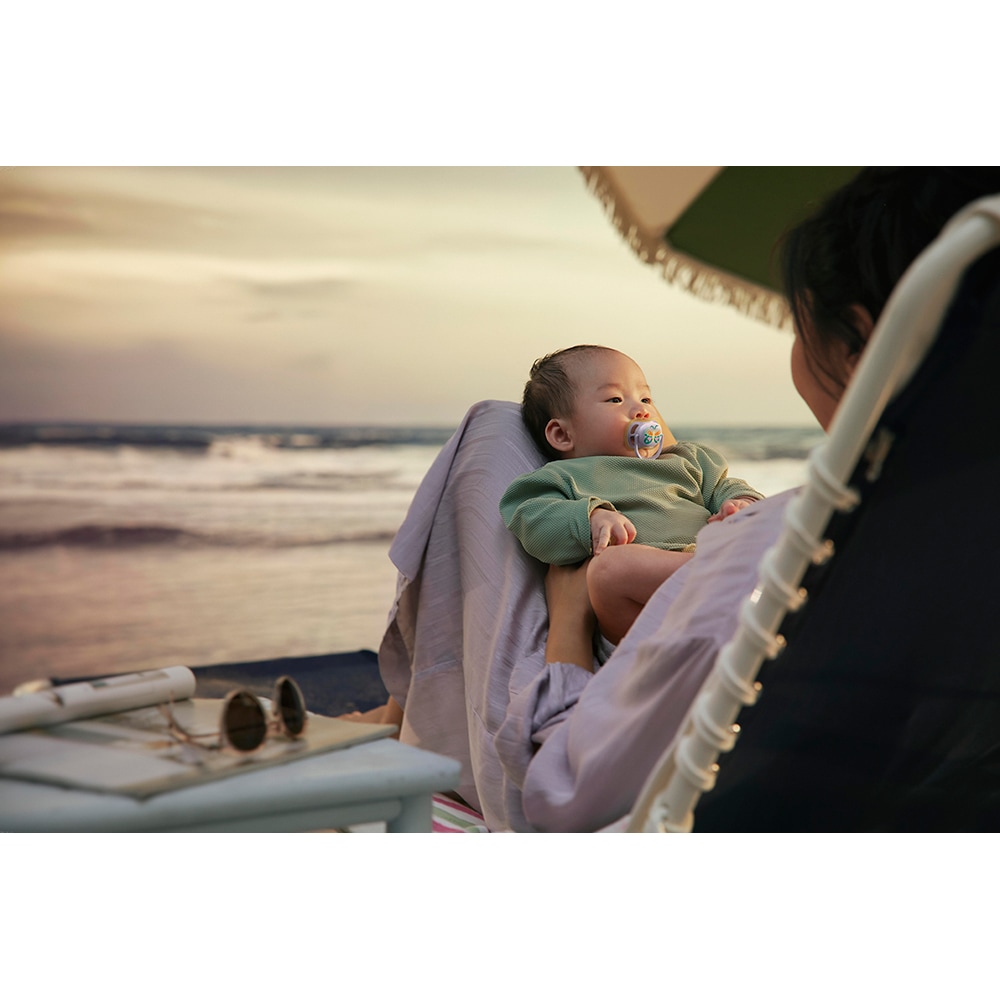 Suzeta PHILIPS AVENT Pacifier Ultra Air SCF087/04, 0 luni+, 2 buc, multicolor