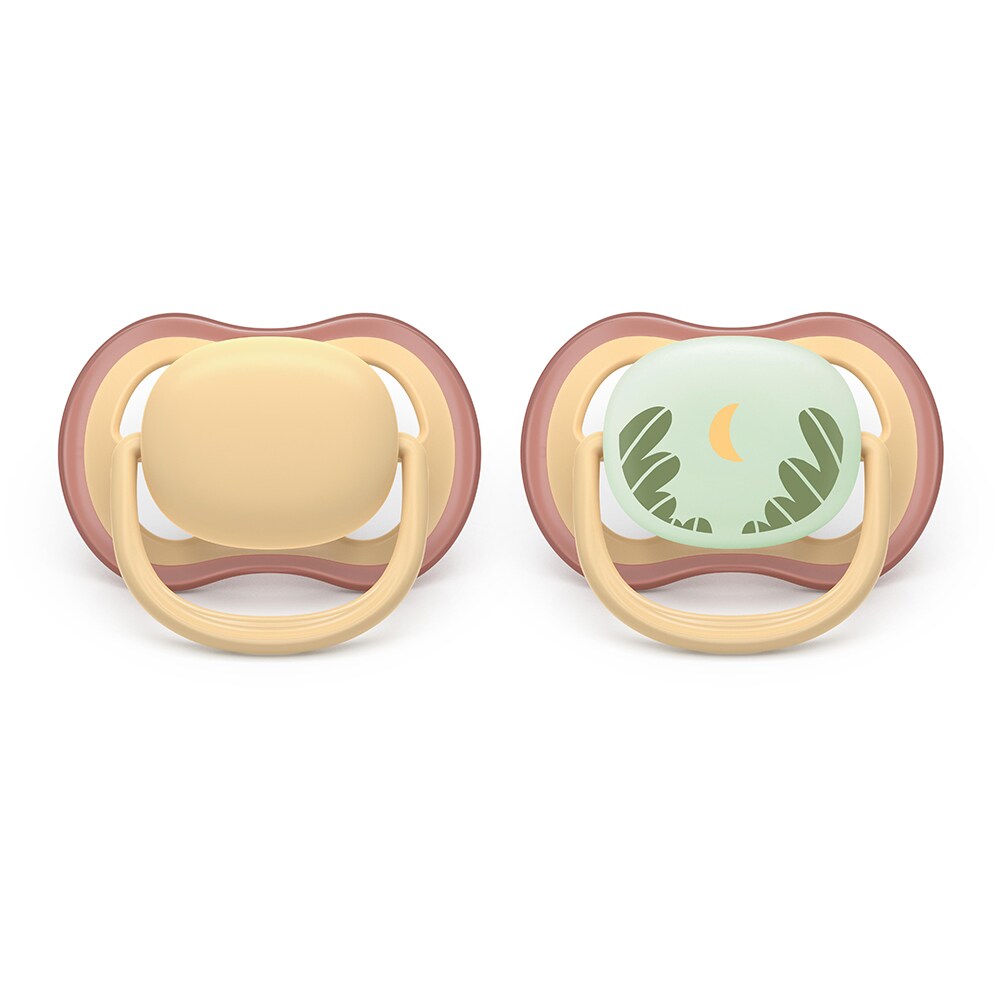 Suzeta PHILIPS AVENT Pacifier Ultra Air SCF087/09, 0 luni+, 2 buc, multicolor