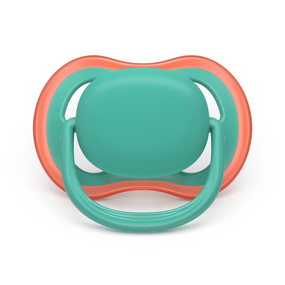 Suzeta PHILIPS AVENT Pacifier Ultra Air SCF087/10, 6 luni+, 2 buc, albastru-verde