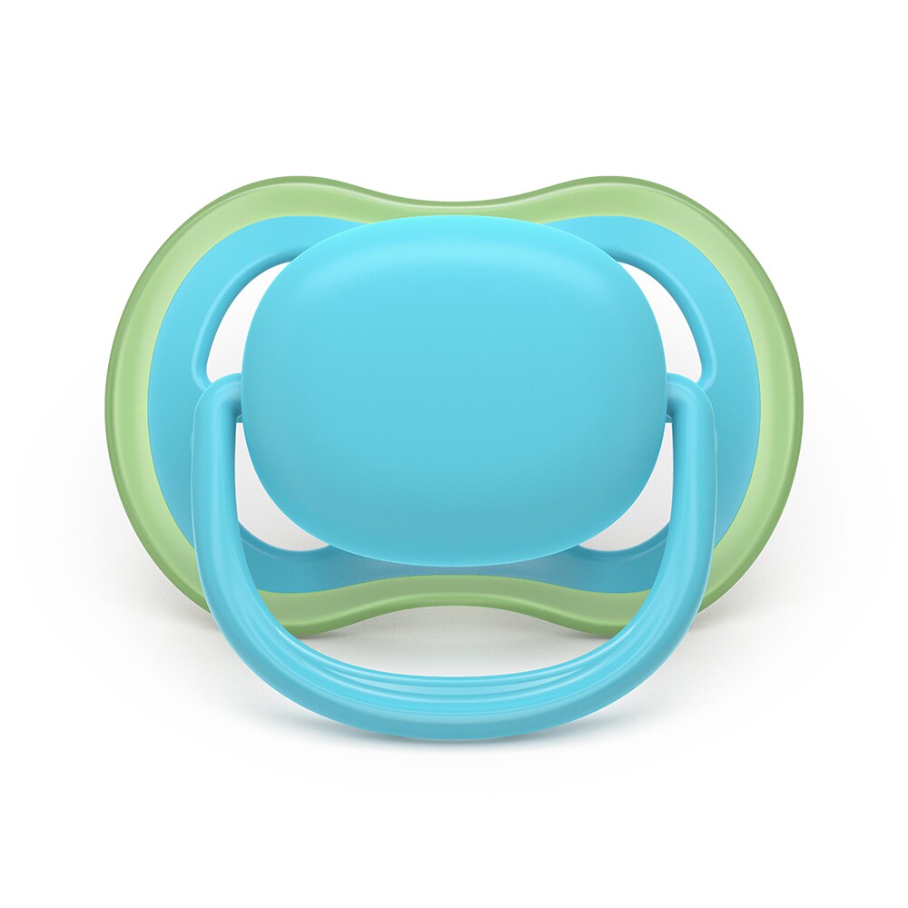 Suzeta PHILIPS AVENT Pacifier Ultra Air SCF087/10, 6 luni+, 2 buc, albastru-verde