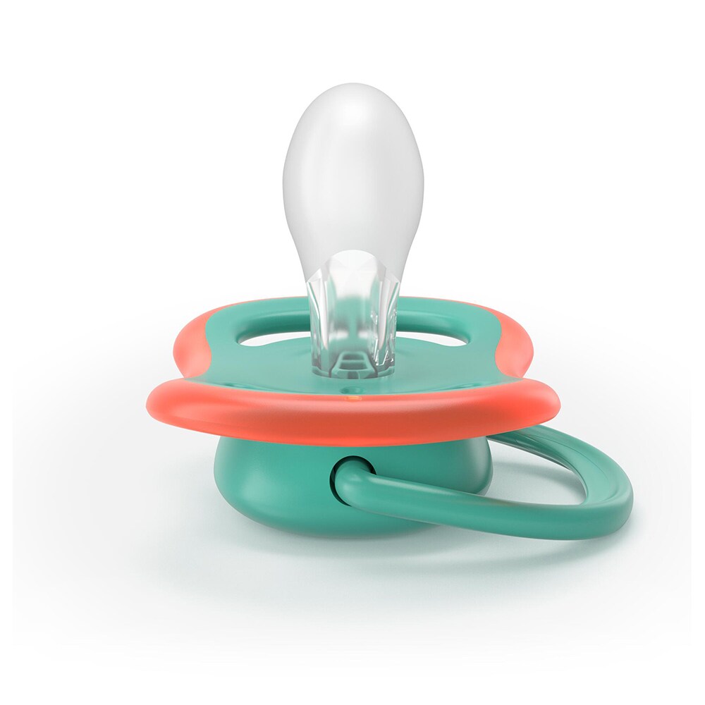 Suzeta PHILIPS AVENT Pacifier Ultra Air SCF087/10, 6 luni+, 2 buc, albastru-verde