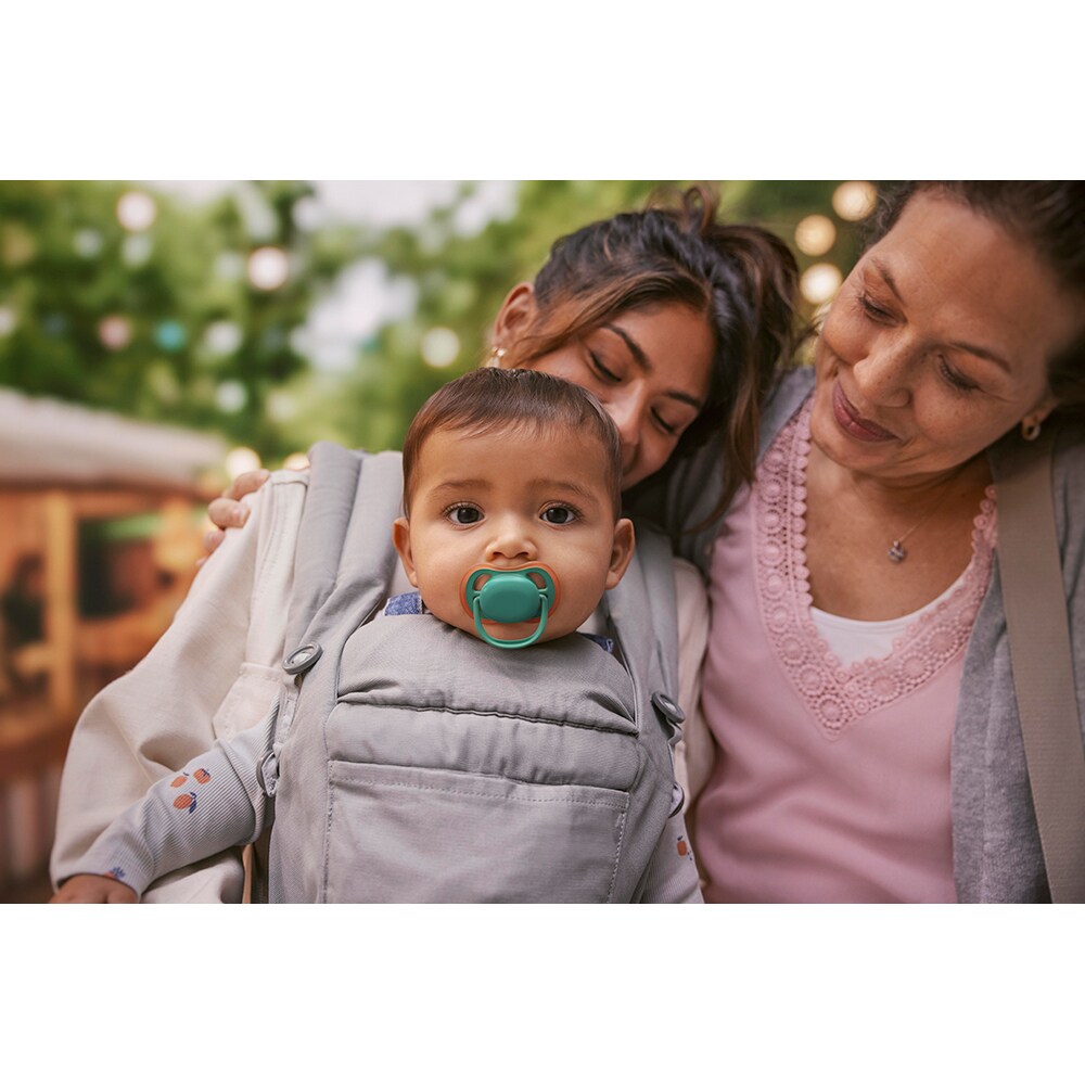 Suzeta PHILIPS AVENT Pacifier Ultra Air SCF087/10, 6 luni+, 2 buc, albastru-verde