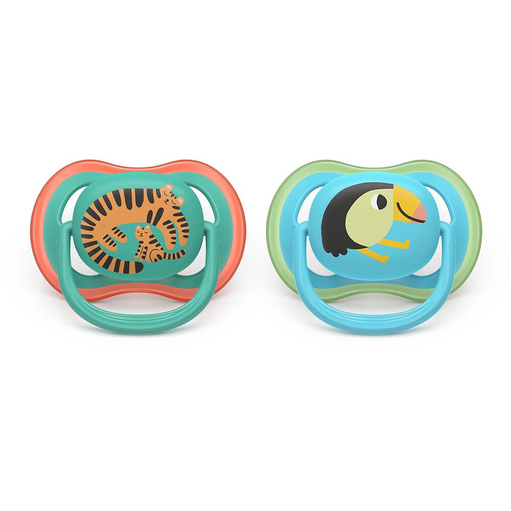 Suzeta PHILIPS AVENT Pacifier Ultra Air SCF087/11, 6 luni+, 2 buc, multicolor