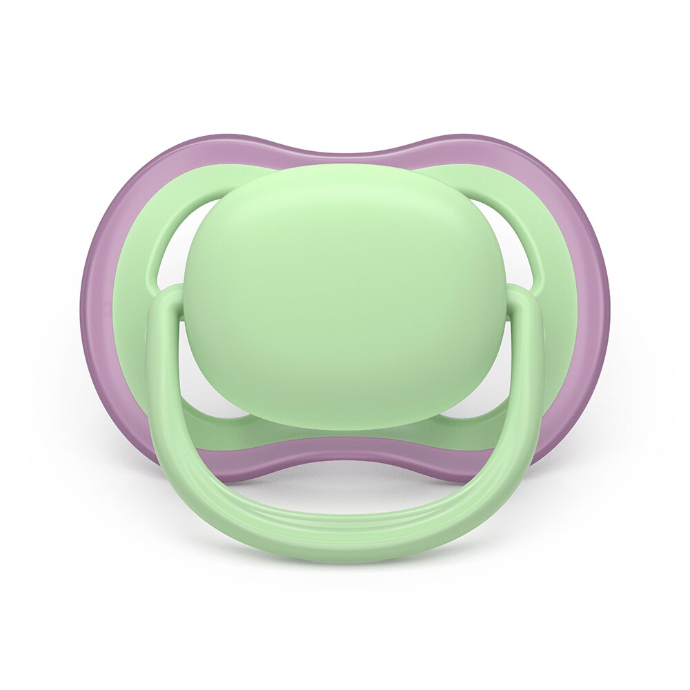 Suzeta PHILIPS AVENT Pacifier Ultra Air SCF087/12, 6 luni+, 2 buc, roz-verde