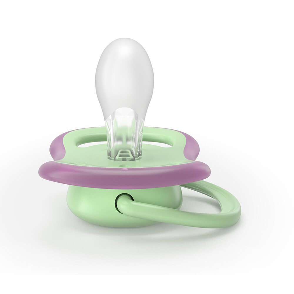 Suzeta PHILIPS AVENT Pacifier Ultra Air SCF087/12, 6 luni+, 2 buc, roz-verde