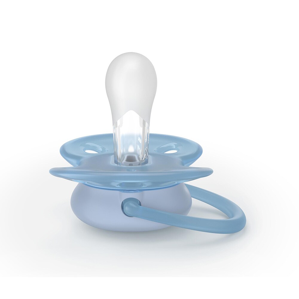 Suzeta PHILIPS AVENT Ultra Soft SCF091/37, 0-6 luni, 2 buc, albastru-verde