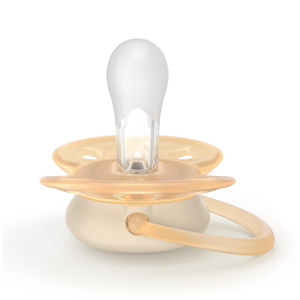 Suzeta PHILIPS AVENT Pacifier Ultra Soft SCF091/40, 0-6 luni, 2 buc, turcoaz-portocaliu