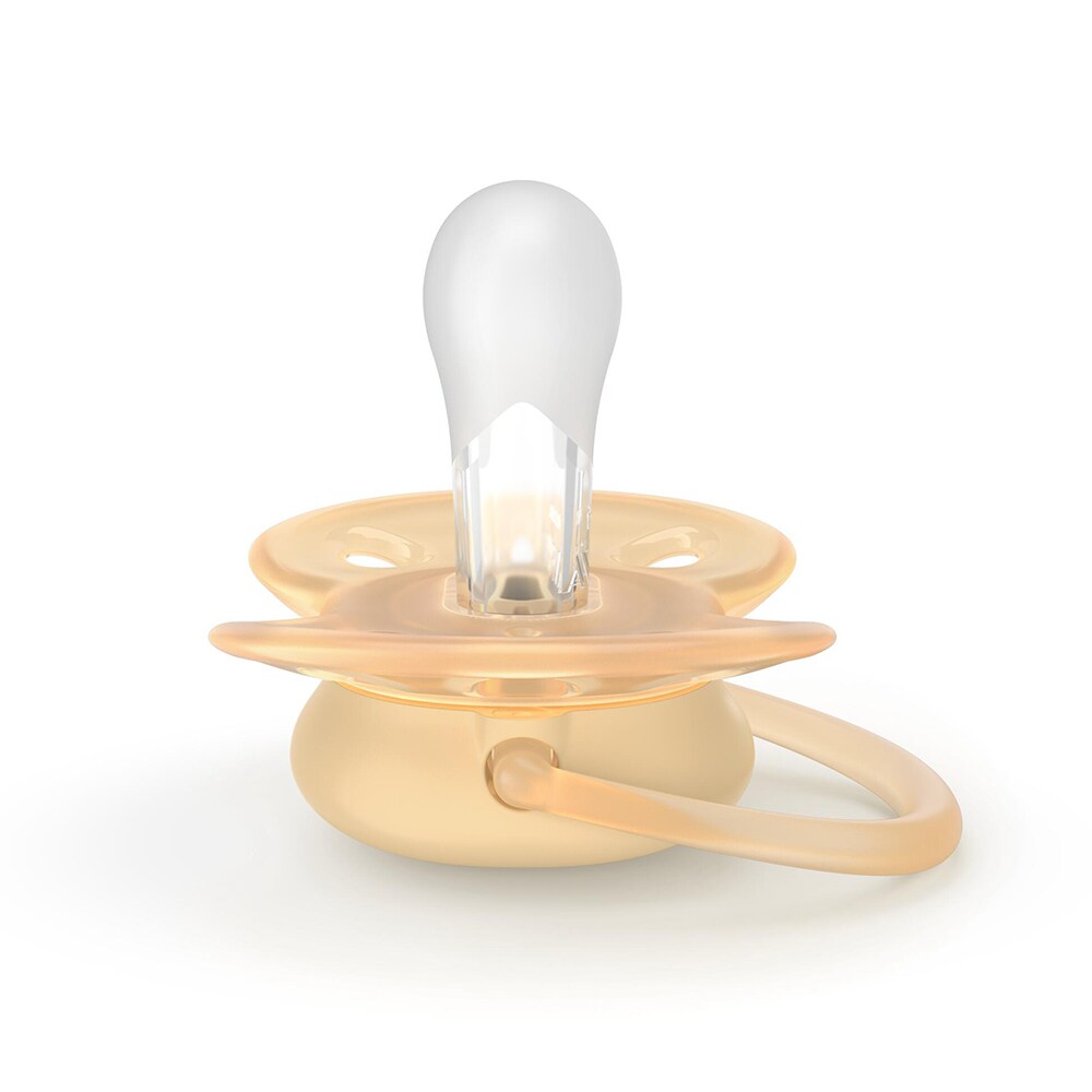 Suzeta PHILIPS AVENT Pacifier Ultra Soft SCF091/45 6-18 luni, 2 buc, verde-portocaliu