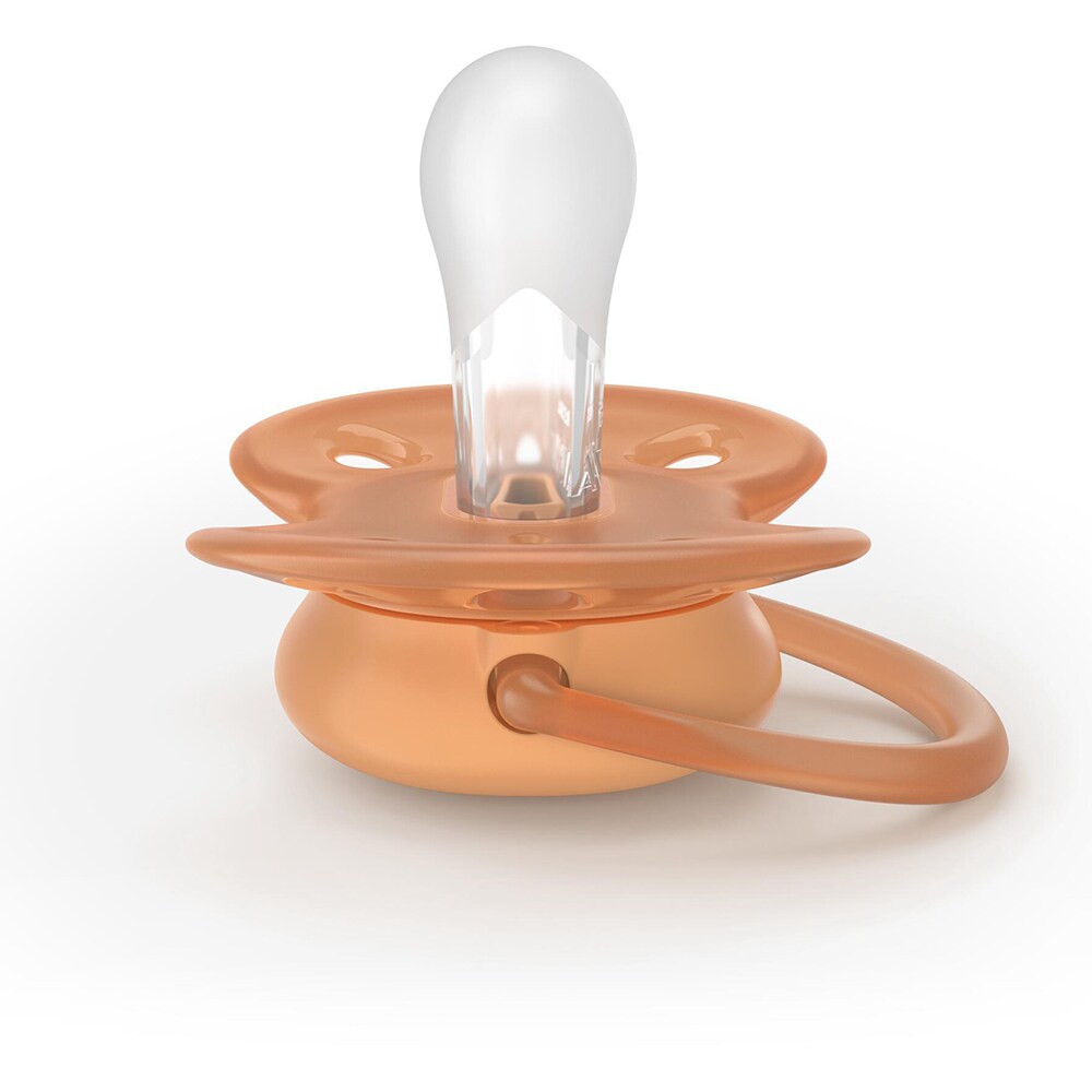 Suzeta PHILIPS AVENT Pacifier Ultra Soft SCF093/06, 18 luni+, 2 buc, verde-portocaliu