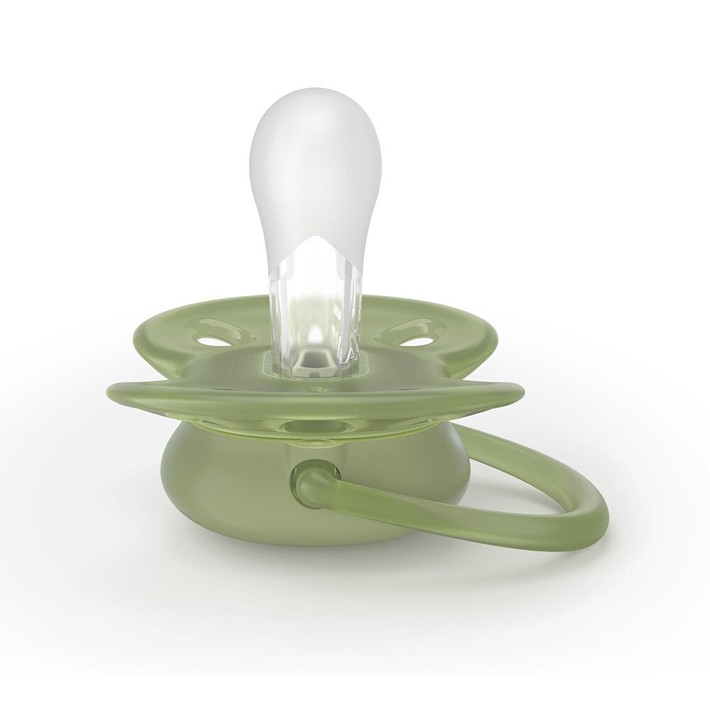 Suzeta PHILIPS AVENT Pacifier Ultra Soft SCF093/06, 18 luni+, 2 buc, verde-portocaliu