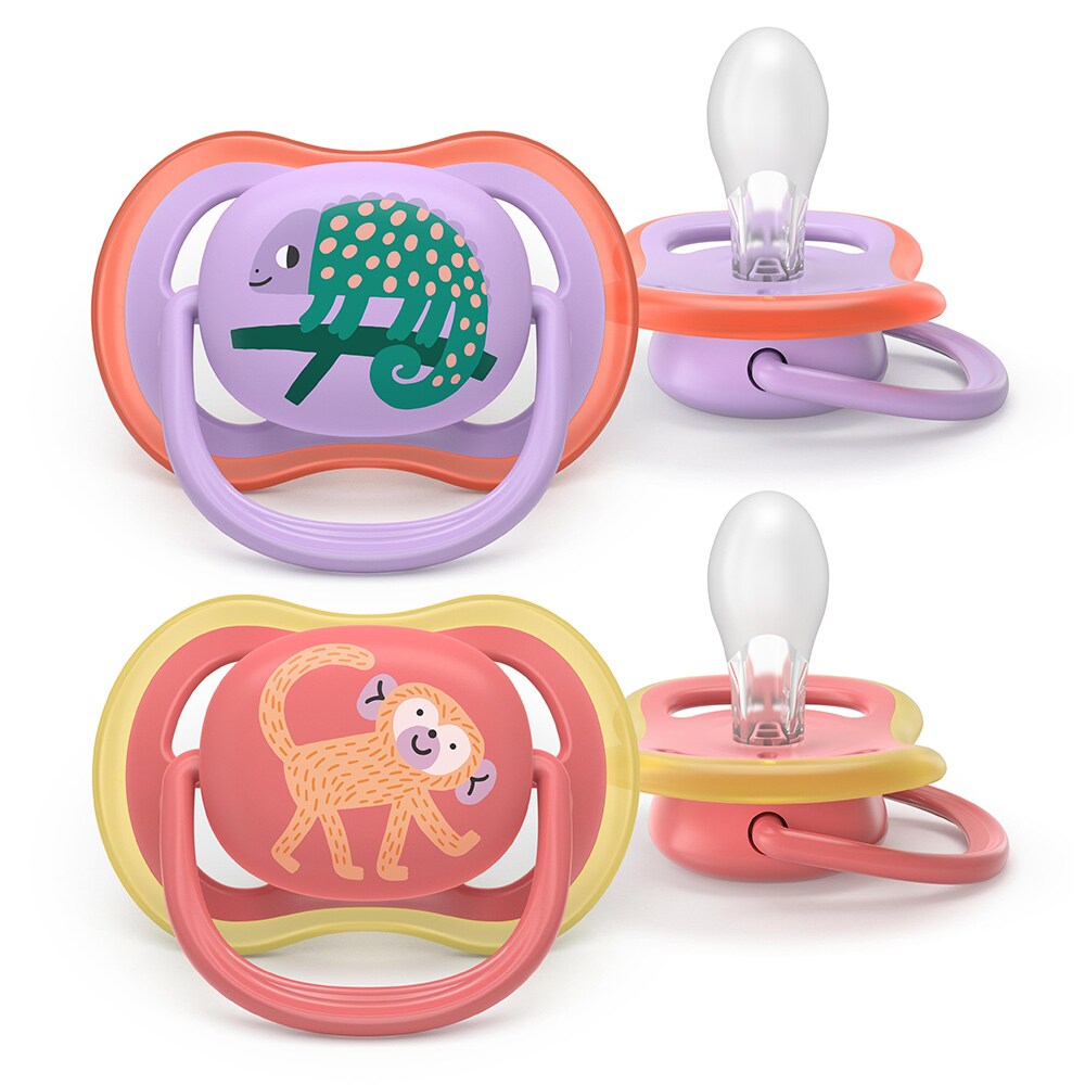 Suzeta PHILIPS AVENT Pacifier Ultra Air SCF349/47, 18 luni+, 2 buc, multicolor