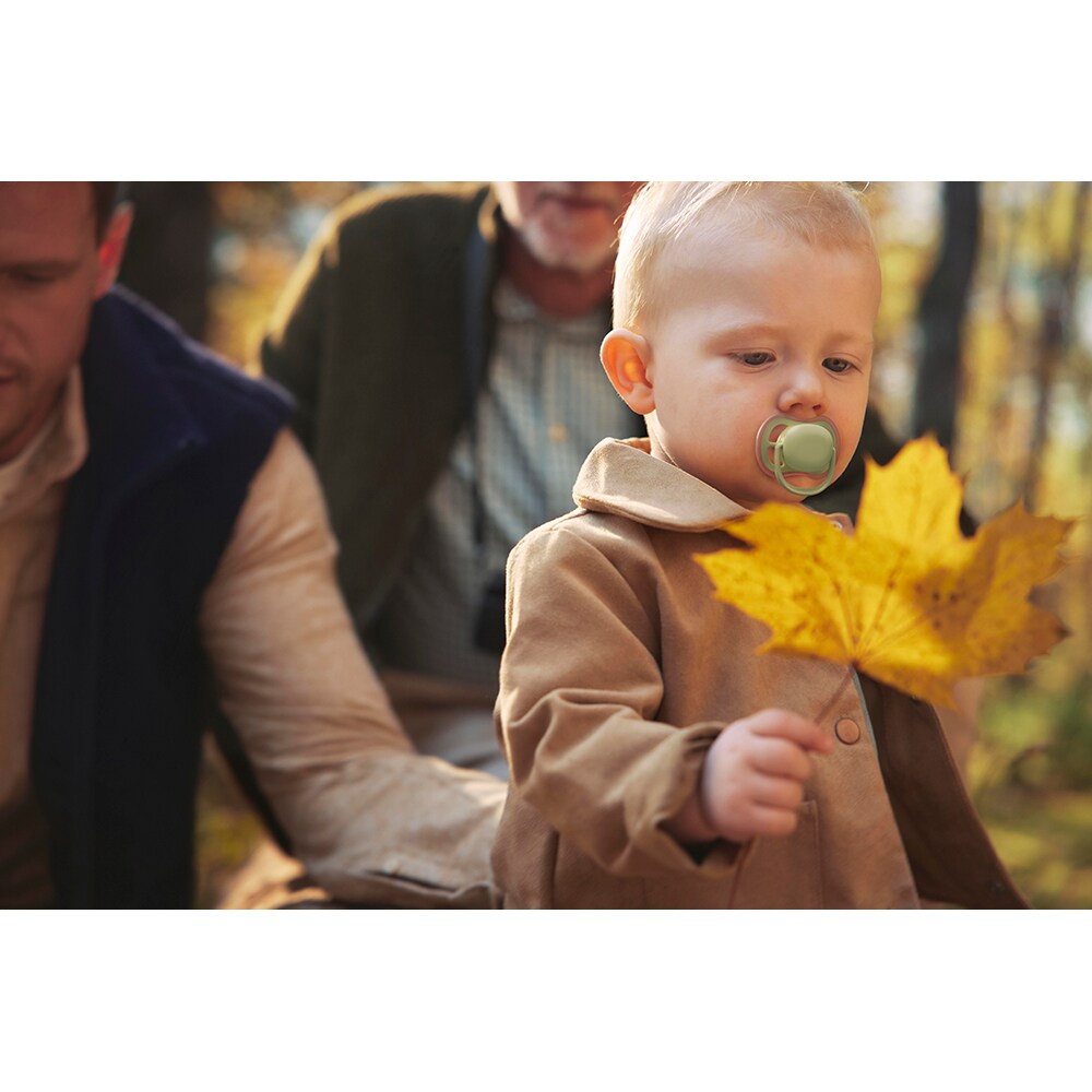 Suzeta PHILIPS AVENT Ultra Air SCF349/50, 18 luni+, 2 buc, verde-galben