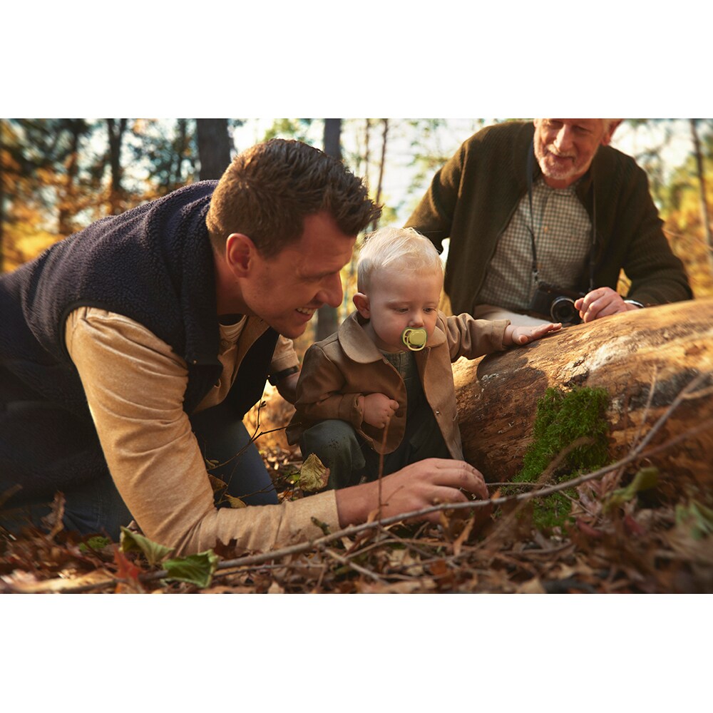 Suzeta PHILIPS AVENT Ultra Air SCF349/50, 18 luni+, 2 buc, verde-galben