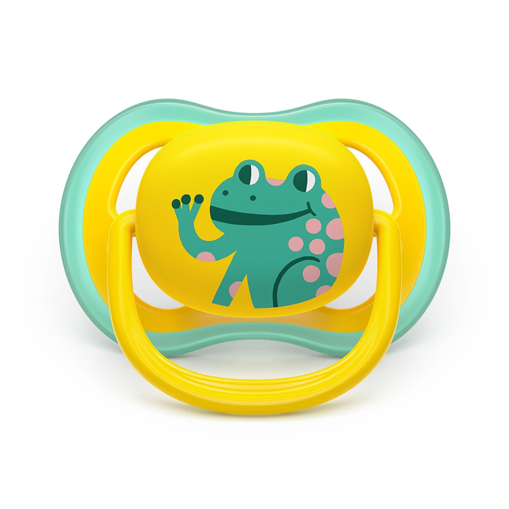Suzeta PHILIPS AVENT Pacifier Ultra Air SCF349/58, 0 luni+, 2 buc, multicolor
