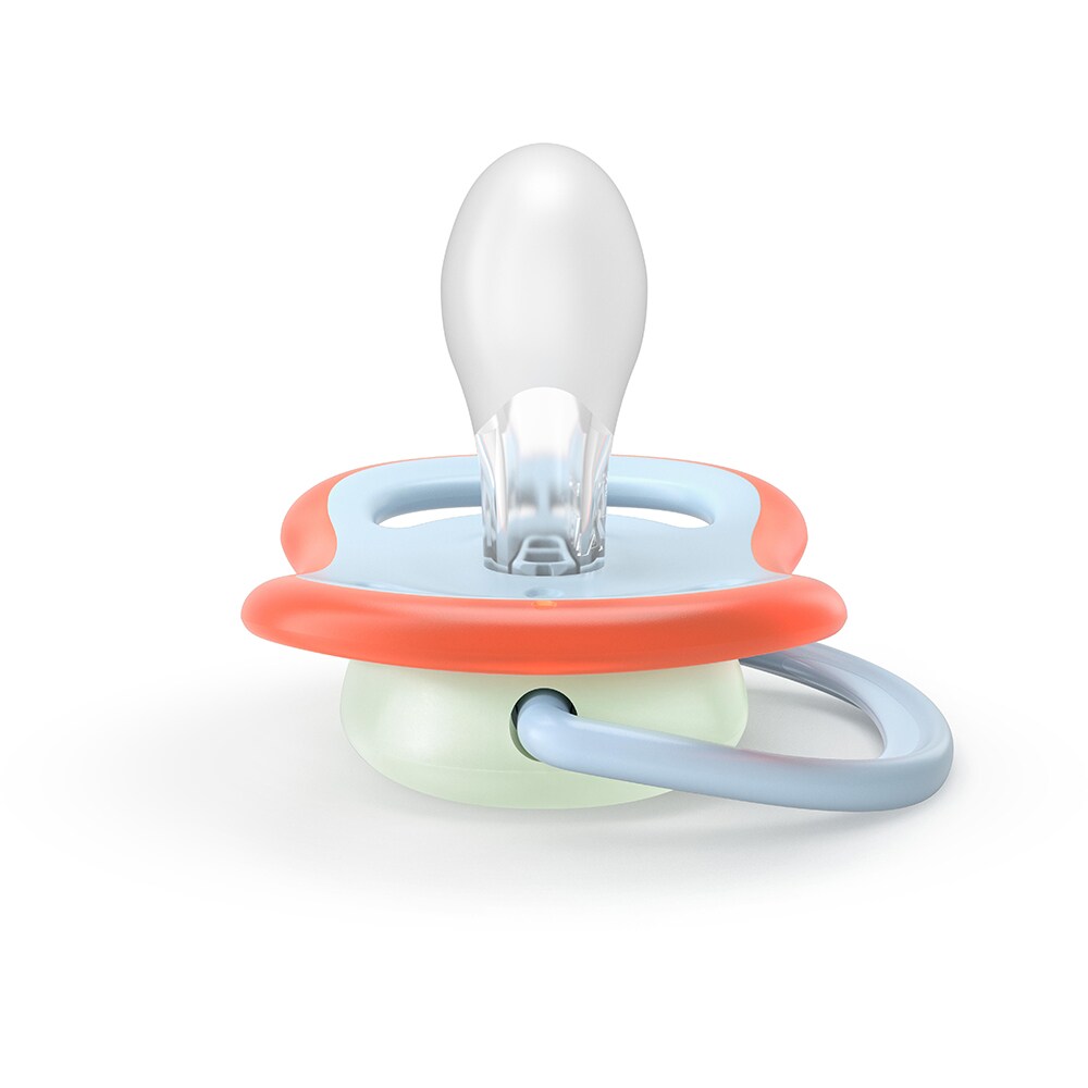 Suzeta PHILIPS AVENT Pacifier Ultra Air pentru noapte SCF376/24, 0 luni+, 2 buc, multicolor