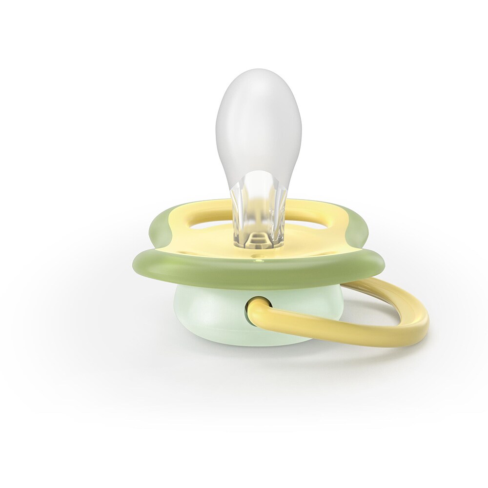 Suzeta PHILIPS AVENT Ultra Air pentru noapte SCF376/27, 0 luni+, 2 buc, multicolor