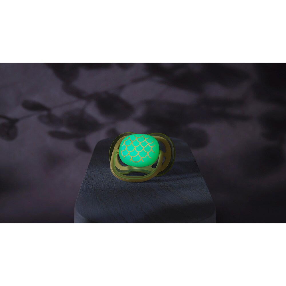 Suzeta PHILIPS AVENT Ultra Air pentru noapte SCF376/27, 0 luni+, 2 buc, multicolor