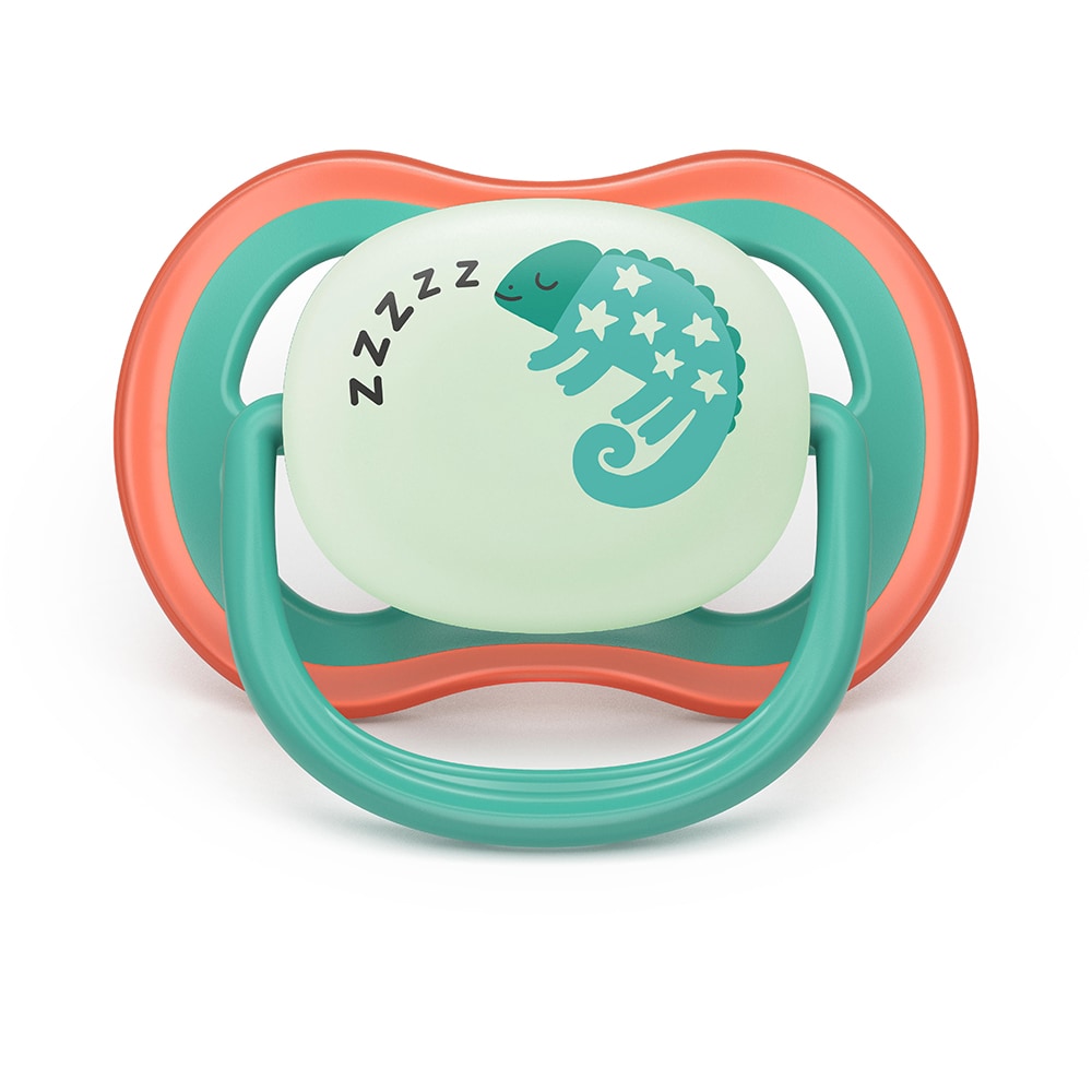 Suzeta PHILIPS AVENT Ultra Air pentru noapte SCF376/28, 6 luni+, 2 buc, multicolor