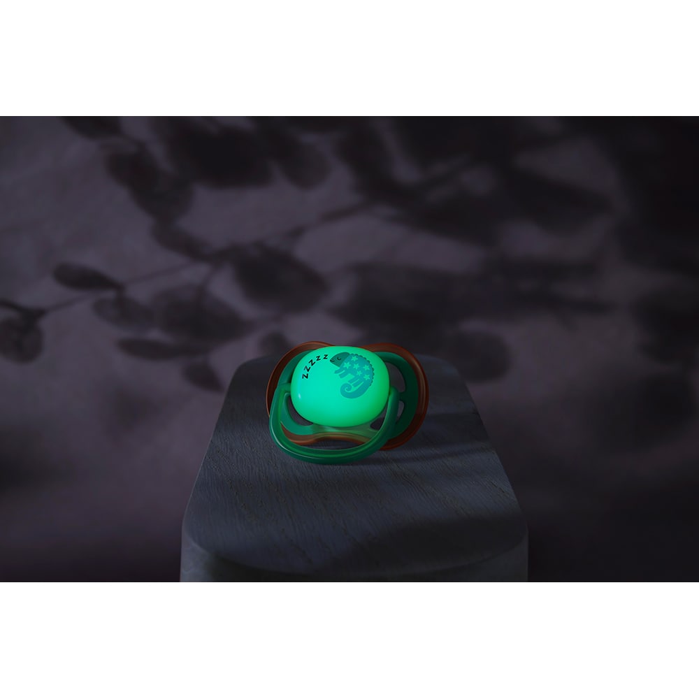 Suzeta PHILIPS AVENT Ultra Air pentru noapte SCF376/28, 6 luni+, 2 buc, multicolor