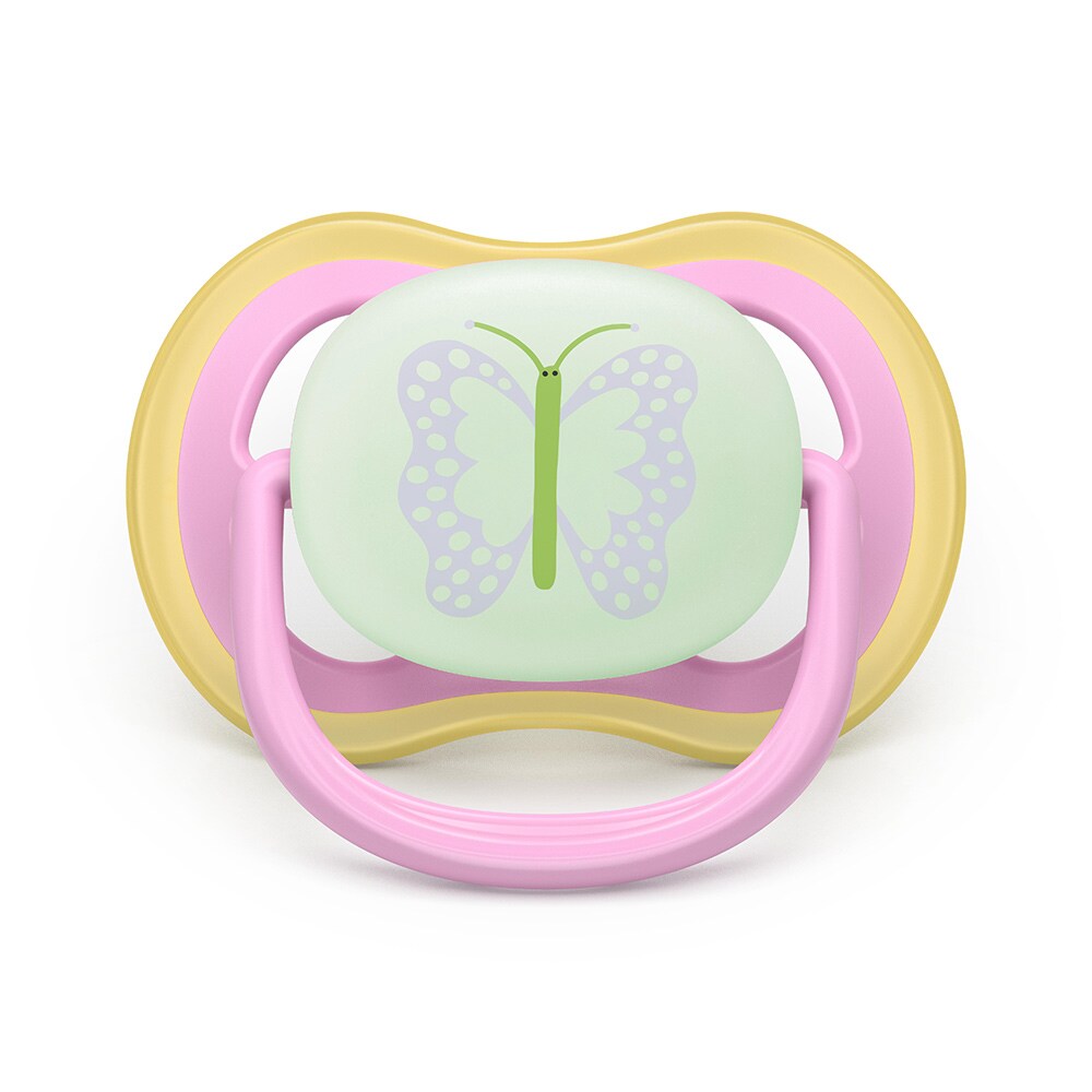 Suzeta PHILIPS AVENT Ultra Air pentru noapte SCF376/29, 6 luni+, 2 buc, multicolor