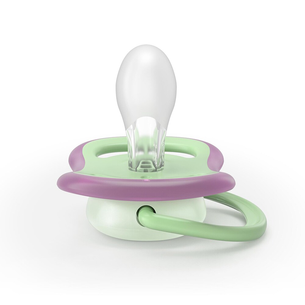 Suzeta PHILIPS AVENT Ultra Air pentru noapte SCF376/29, 6 luni+, 2 buc, multicolor