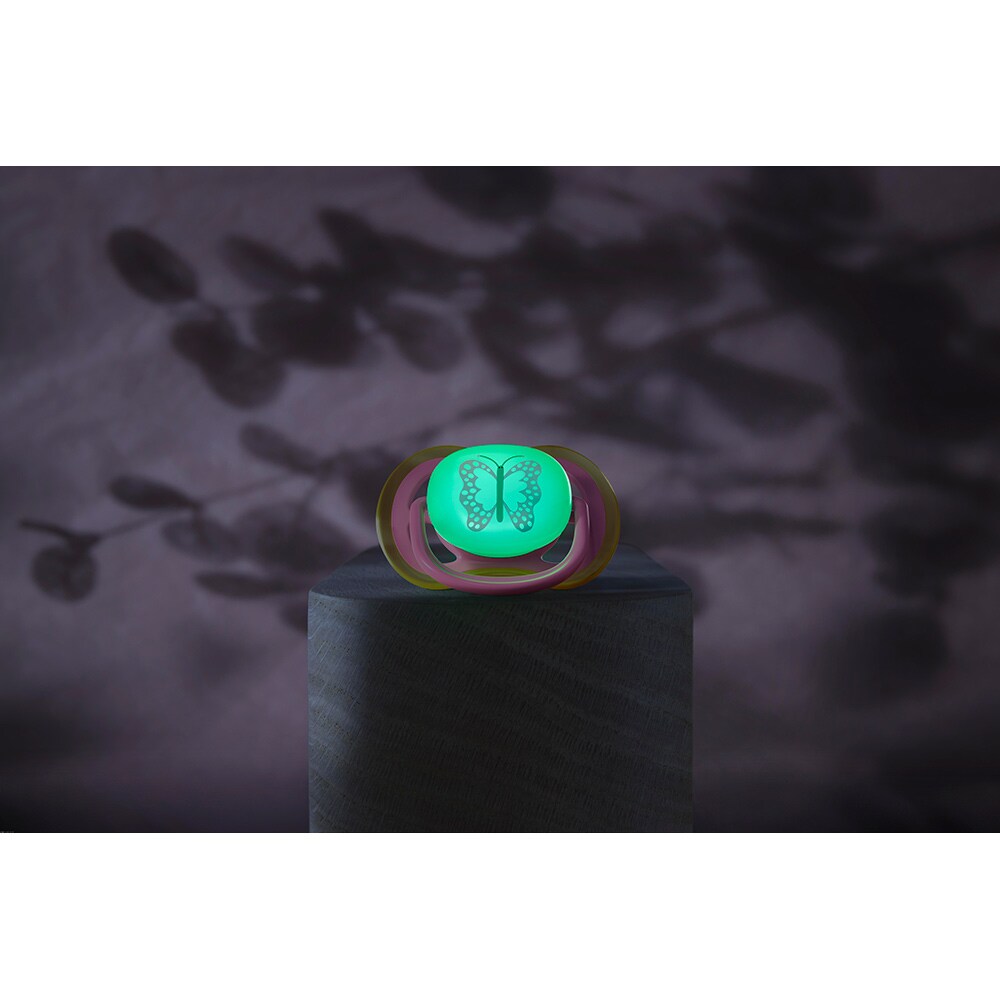 Suzeta PHILIPS AVENT Ultra Air pentru noapte SCF376/29, 6 luni+, 2 buc, multicolor