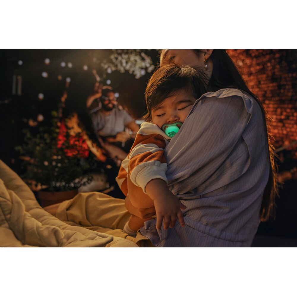 Suzeta PHILIPS AVENT Ultra Air pentru noapte SCF376/31, 6 luni+, 2 buc, multicolor