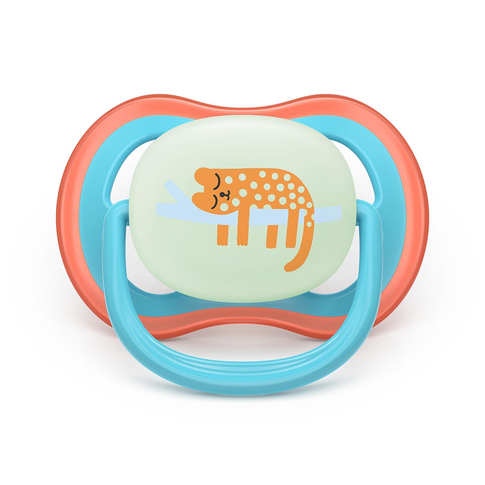 Suzeta PHILIPS AVENT Ultra Air pentru noapte SCF376/32, 18 luni+, 2 buc, multicolor