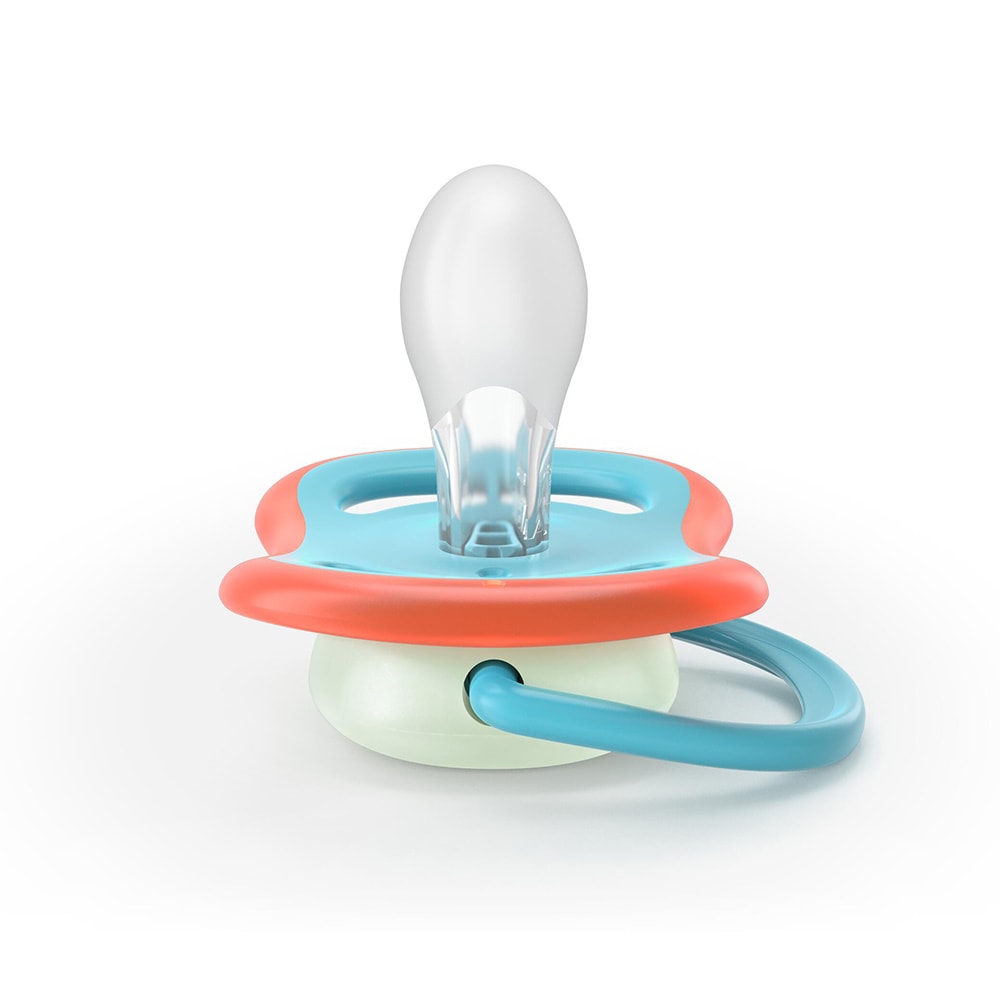 Suzeta PHILIPS AVENT Ultra Air pentru noapte SCF376/32, 18 luni+, 2 buc, multicolor